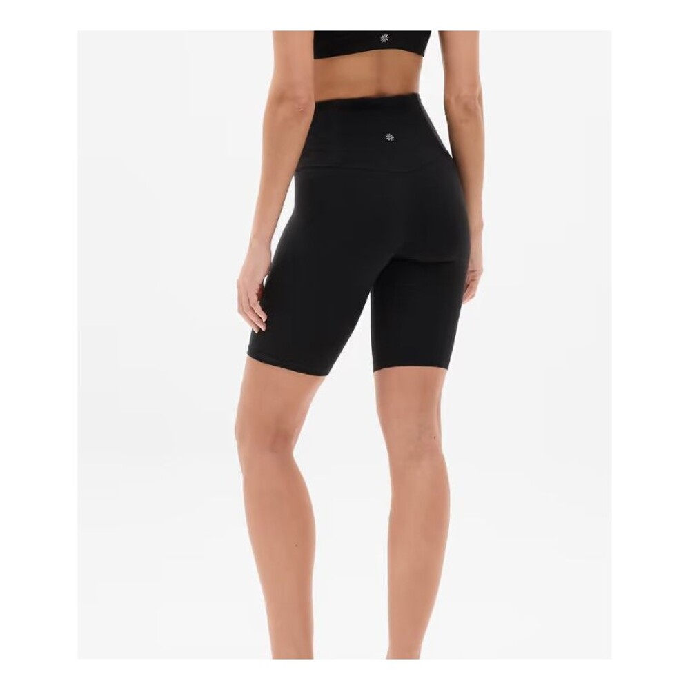 Athleta Size M Black Ultra High Rise Elation 9" Bike Shorts Yoga Workout